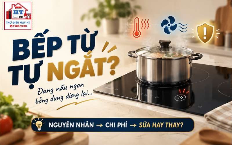 Bếp từ tự ngắt khi đang nấu: Bình thường hay dấu hiệu lỗi?