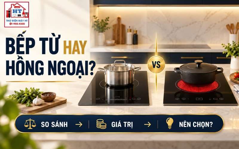 Bếp từ và bếp hồng ngoại: Loại nào phù hợp hơn?