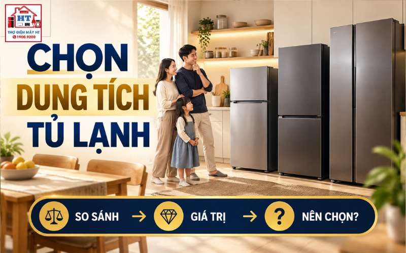 Cách Chọn Dung Tích Tủ Lạnh: Đủ Dùng Mà Không Mua Quá Lớn