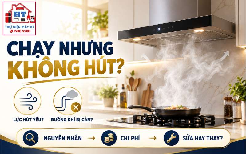 Máy Hút Mùi Chạy Nhưng Không Hút: Do Đâu Và Nên Kiểm Tra Gì
