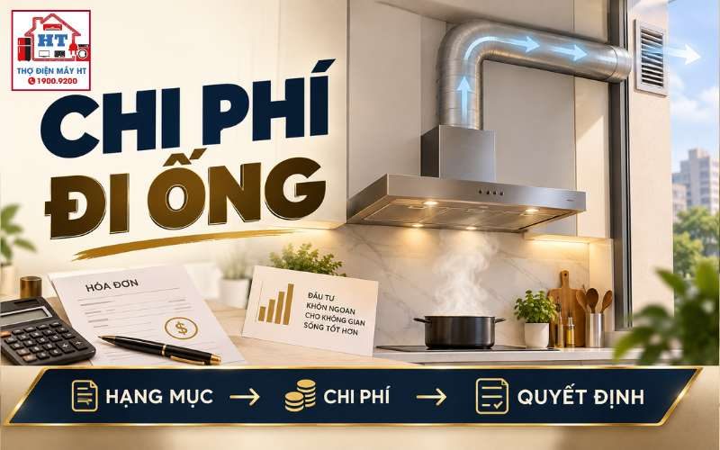 Chi Phí Đi Ống Máy Hút Mùi: Đừng Chỉ Tính Theo Chiều Dài