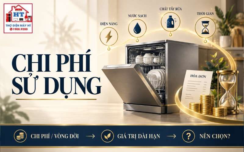 Chi Phí Sử Dụng Máy Rửa Bát: Điện, Nước, Vật Tư Và Sửa Chữa