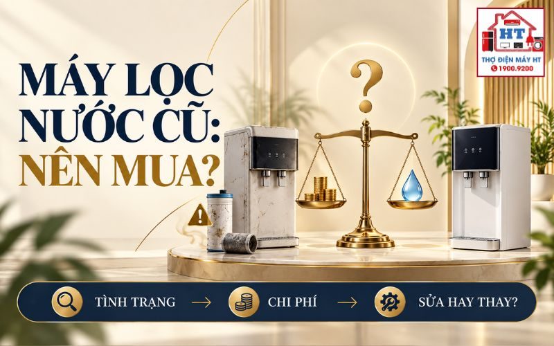 Có Nên Mua Máy Lọc Nước Cũ? Tính Lõi, Linh Kiện & Chi Phí Khởi Tạo