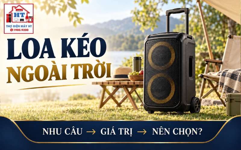 Loa kéo ngoài trời: Chọn bass, công suất, pin và độ cơ động