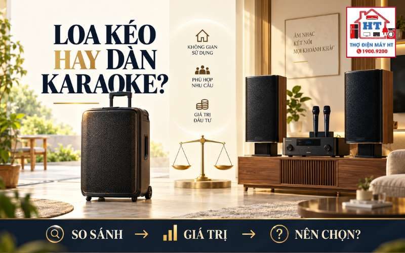 Loa kéo hay dàn karaoke: Chọn gì theo chi phí và nhu cầu?
