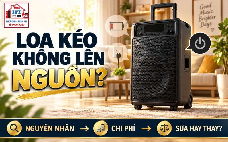 Loa kéo không lên nguồn: Nguyên nhân và mức hỏng có nặng không?
