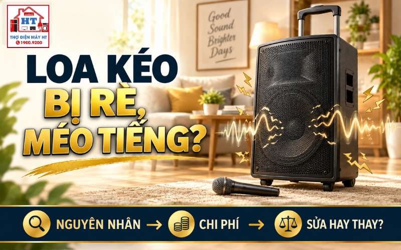 Loa kéo bị rè, méo tiếng: Nguyên nhân và mức hỏng cần cân nhắc