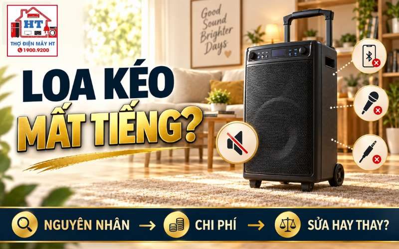 Loa kéo mất tiếng: Nguyên nhân và khi nào đáng sửa?