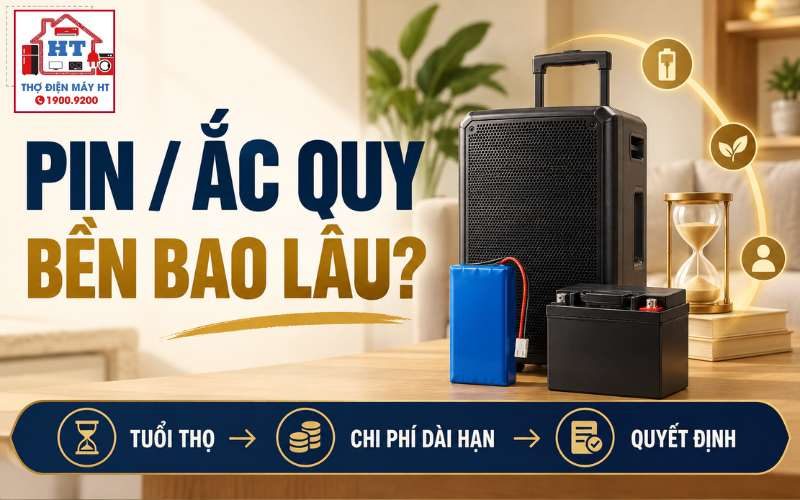 Tuổi thọ pin và ắc quy loa kéo: Khác nhau theo công nghệ nào?