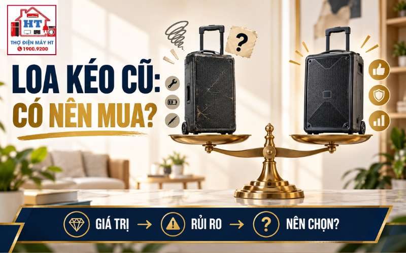 Có nên mua loa kéo cũ? Kiểm tra pin, bo, củ loa và giá trị