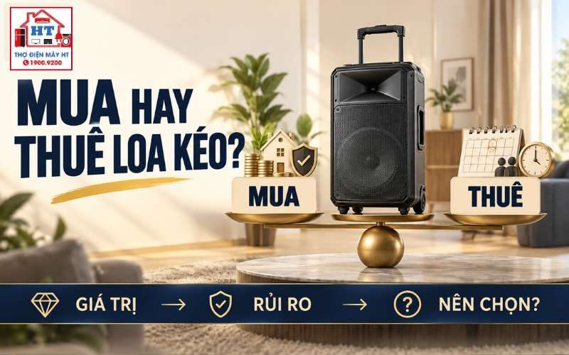 Nên mua hay thuê loa kéo? So chi phí theo tần suất sử dụng