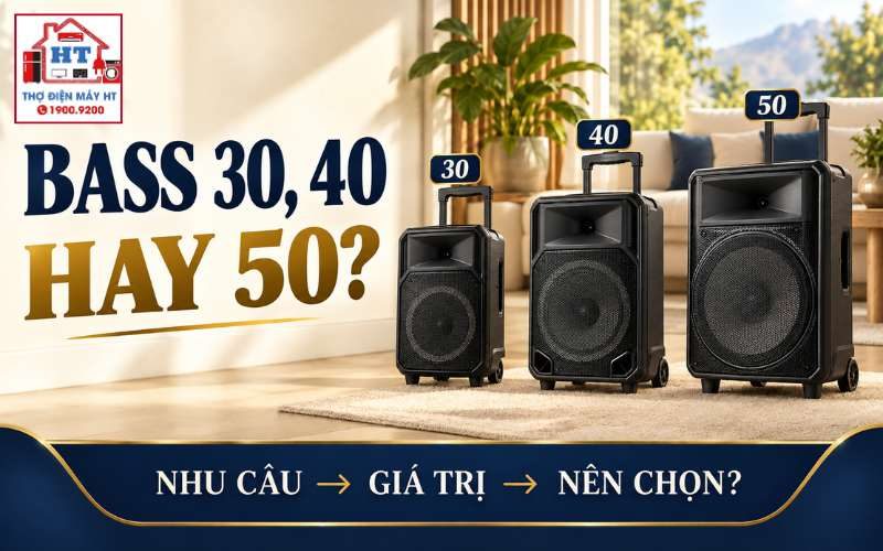 Loa kéo bass 30, 40 hay 50: Chọn cỡ nào cho đúng?