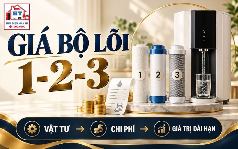 Giá Bộ Lõi 1-2-3 Máy Lọc Nước: Tính Chi Phí Thay Lõi Thô