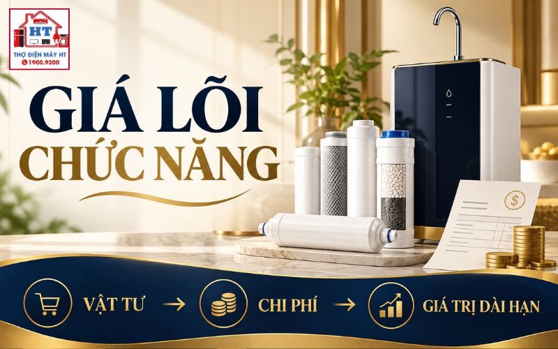 Giá Lõi Chức Năng Máy Lọc Nước: Khoáng, Alkaline, Hydrogen…