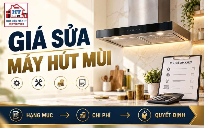 Giá Sửa Máy Hút Mùi Phụ Thuộc Gì? Đọc Chi Phí Theo Hạng Mục