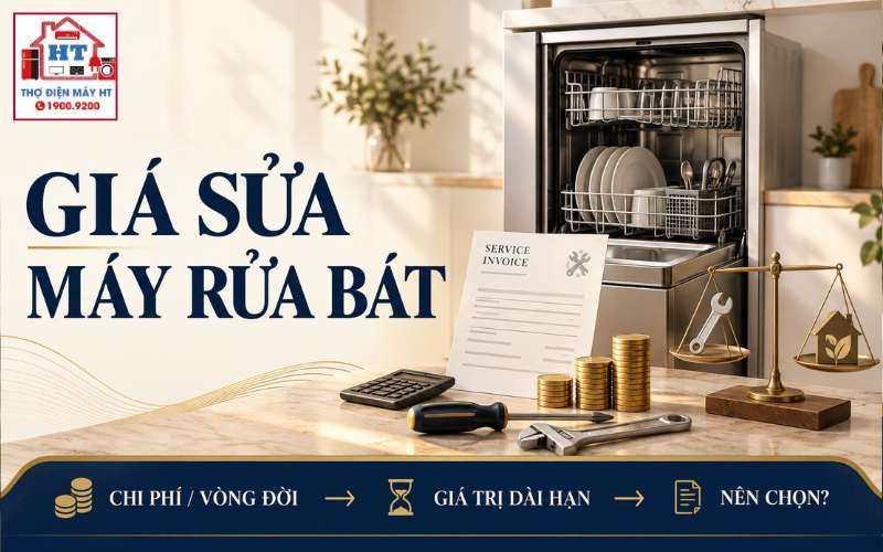 Giá Sửa Máy Rửa Bát: Chi Phí Theo Lỗi Và Linh Kiện