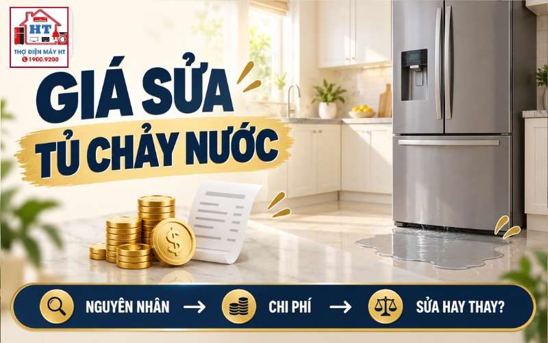 Tủ Lạnh Chảy Nước Sửa Bao Nhiêu Tiền? Lỗi Nhẹ Hay Phải Thay Linh Kiện?