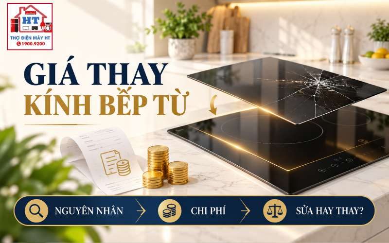 Giá thay mặt kính bếp từ: Vì sao chênh lệch lớn?