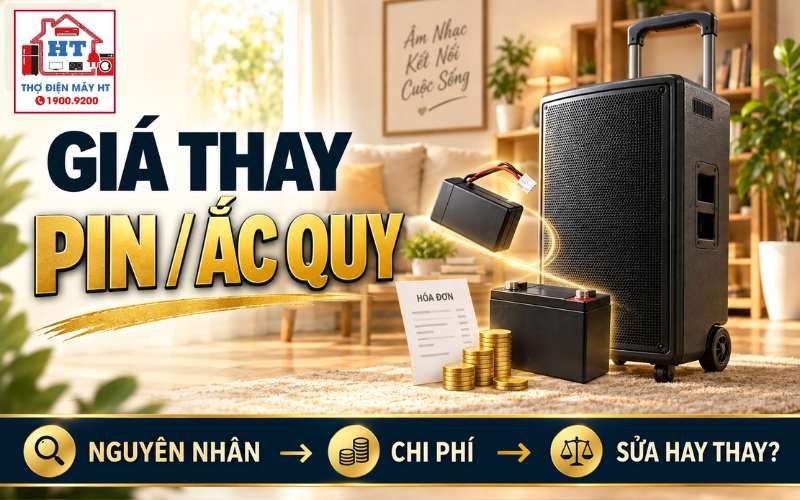 Giá thay pin, ắc quy loa kéo: Yếu tố chi phí và khi nào đáng thay