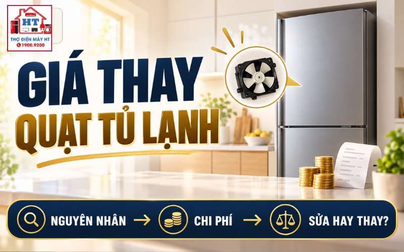 Thay Quạt Tủ Lạnh Giá Bao Nhiêu? Quạt Thường, Bo Hay Side-by-Side?