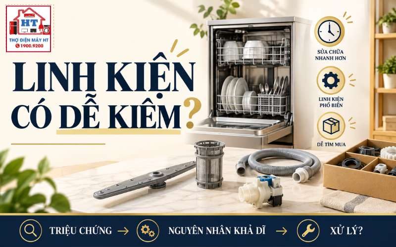 Linh Kiện Máy Rửa Chén Có Dễ Kiếm? Cân Nhắc Khả Năng Sửa