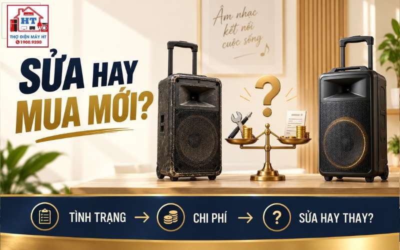 Loa kéo hỏng nên sửa hay mua mới? Cách quyết định theo chi phí