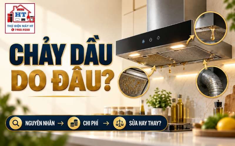 Máy Hút Mùi Chảy Dầu Do Đâu? Khi Nào Cần Kiểm Tra Thêm