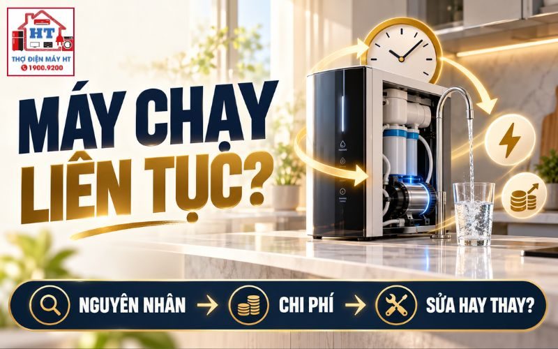 Máy Lọc Nước Chạy Liên Tục: Nguyên Nhân & Chi Phí Có Đáng Sửa?