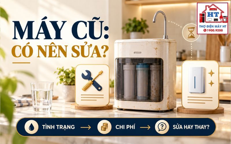 Máy Lọc Nước Cũ Có Nên Sửa? Xem Tuổi Máy, Lõi & Linh Kiện