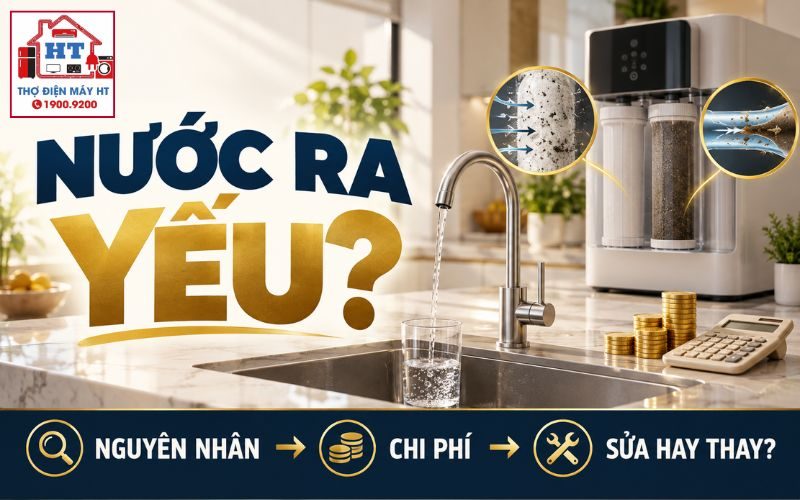Máy Lọc Nước Ra Nước Yếu: Nguyên Nhân Nào Rẻ, Nguyên Nhân Nào Tốn?