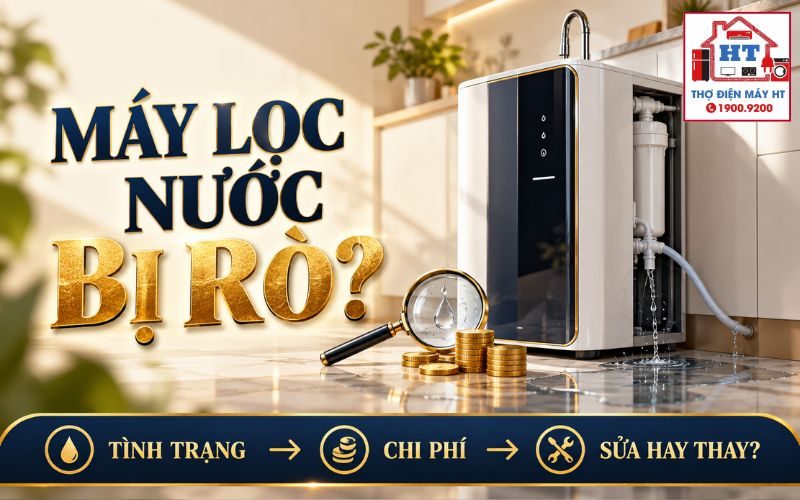 Máy Lọc Nước Rò Nước: Nguyên Nhân & Chi Phí Sửa Theo Mức Hỏng