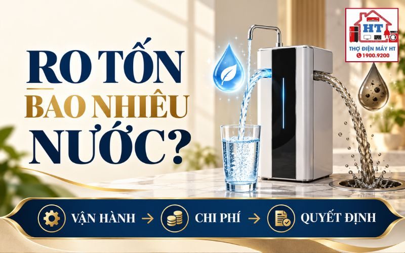Máy Lọc Nước RO Tốn Bao Nhiêu Nước? Tính Cả Nước Thải Vào TCO