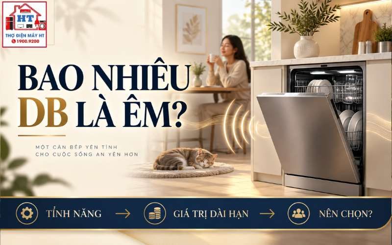 Máy Rửa Chén Bao Nhiêu dB Là Êm? Khi Nào Đáng Trả Thêm