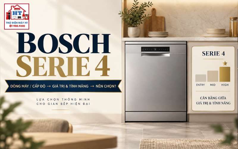 Bosch Serie 4: Phù Hợp Ai, Khác Serie 6/8 Ở Đâu?