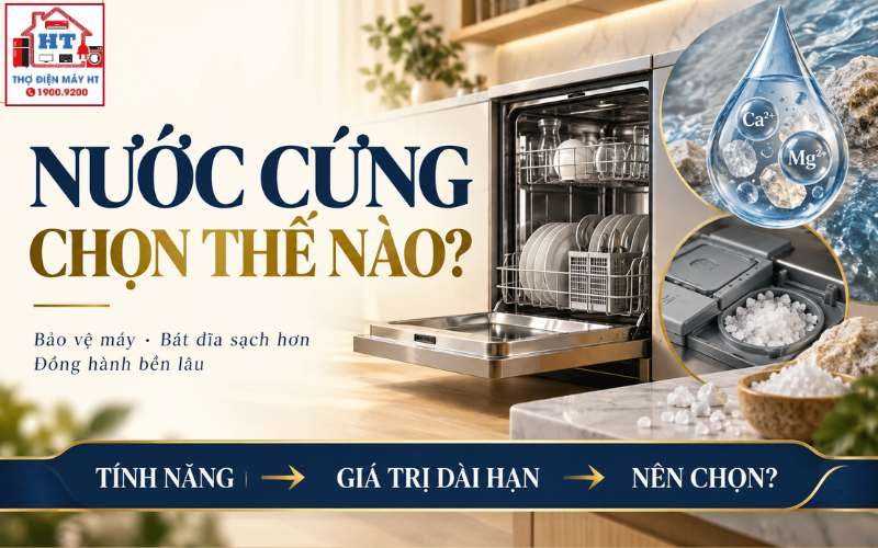 Nhà Dùng Nước Cứng Nên Chọn Máy Rửa Chén Thế Nào?