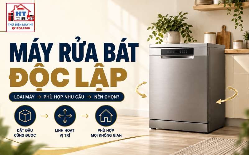Máy Rửa Chén Độc Lập: Khi Nào Linh Hoạt Hơn Âm Tủ?