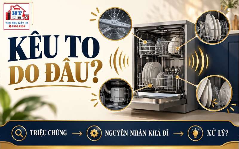 Máy Rửa Bát Kêu To Do Đâu? Tiếng Bình Thường Và Bất Thường