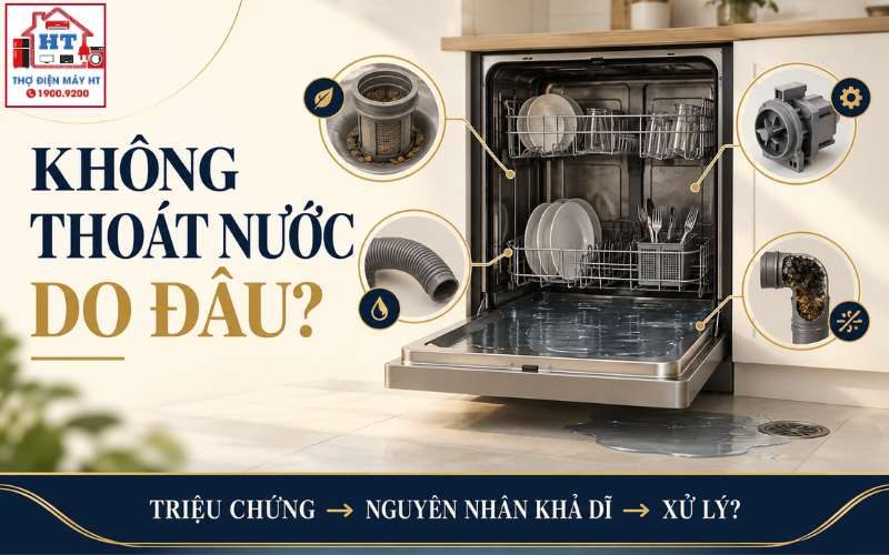 Máy Rửa Bát Không Thoát Nước: Nguyên Nhân Và Chi Phí