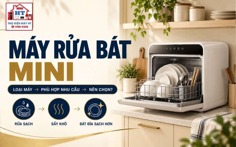 Máy Rửa Chén Mini: Hợp Bếp Nhỏ, Nhưng Có Đủ Dùng?