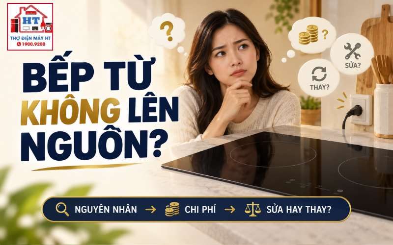 Bếp từ không lên nguồn: Lỗi điện ngoài hay hỏng bên trong?