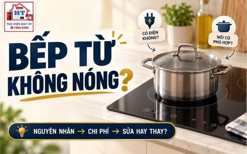 Bếp từ không nóng: Do đâu, sửa có đáng không?