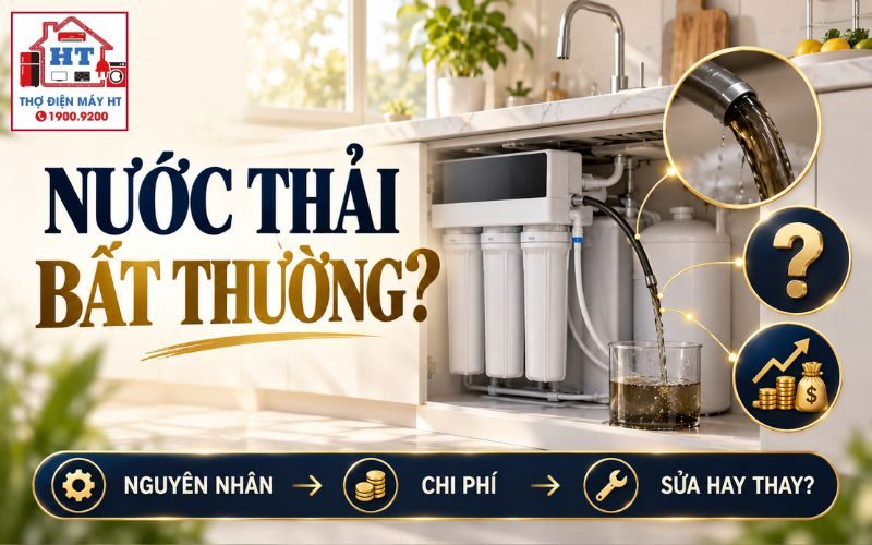 Nước Thải Máy Lọc Bất Thường: Nguyên Nhân & Chi Phí Cần Xem