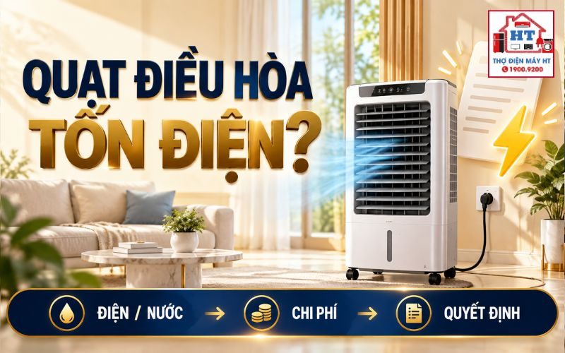 Quạt Điều Hòa Có Tốn Điện Không? Cách So Chi Phí Dùng Thực Tế