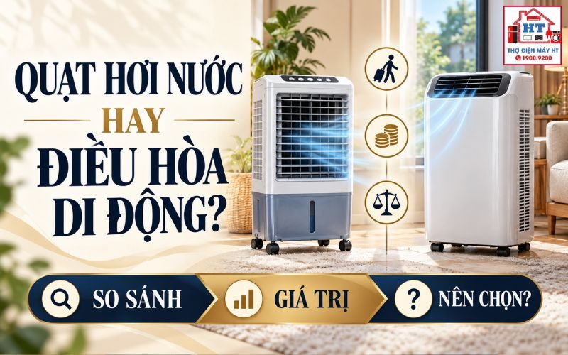 Quạt Điều Hòa Hay Điều Hòa Di Động? Chọn Cho Phòng Khó Lắp Máy