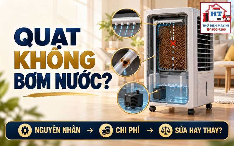 Quạt Điều Hòa Không Bơm Nước Do Đâu? Sửa Có Đáng Không?