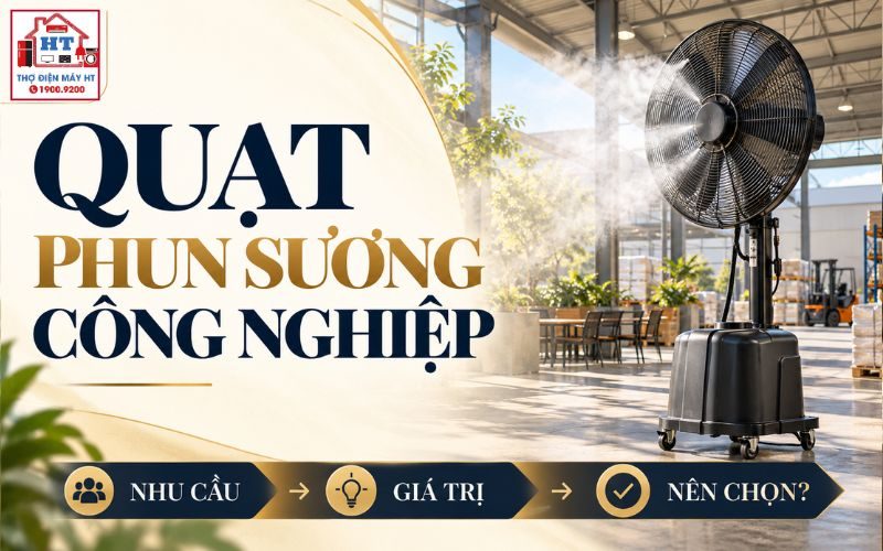 Quạt Phun Sương Công Nghiệp Có Đáng Mua? Chọn Theo Không Gian