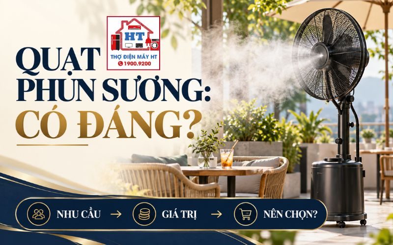 Quạt Phun Sương Có Nên Mua? Khác Gì Quạt Điều Hòa?