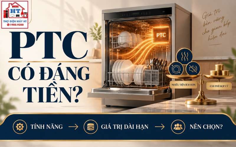 Sấy Khí Nóng PTC Trên Máy Rửa Chén Có Đáng Tiền Không?