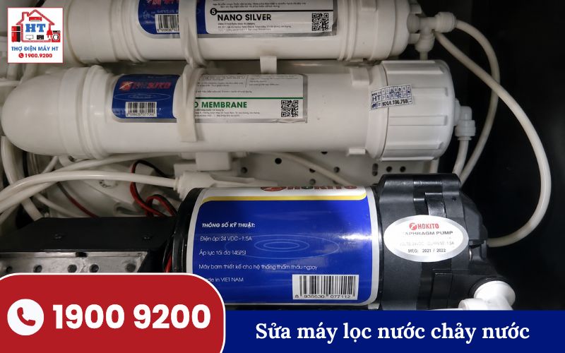Máy lọc nước bị rò rỉ nước ra ngoài, cần kiểm tra nguyên nhân và chi phí sửa chữa