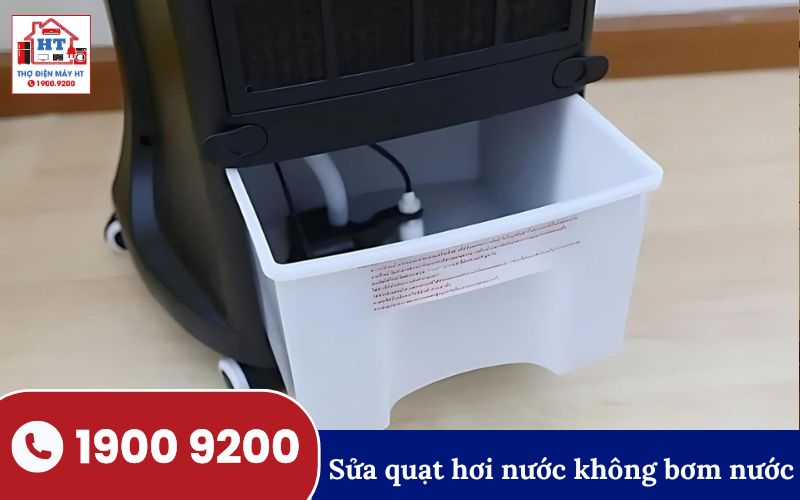 Quạt hơi nước không bơm nước lên, kiểm tra máy bơm nước quạt điều hòa